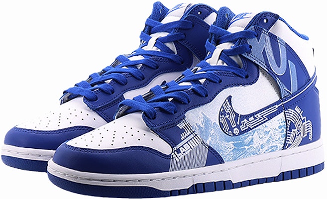 【カスタムシューズ】ナイキ ダンク ハイ "ムーンプラン ホワイト-ブルー" DD1399-102(Team10--逐月计划) Lookbook 【カスタムシューズ】ナイキ ダンク ハイ "ムーンプラン ホワイト-ブルー" DD1399-102(Team10--逐月计划)