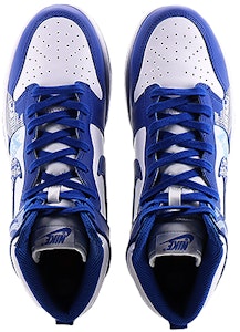 【定製球鞋】 Nike Dunk High 精益求精計劃 防滑輕巧 中筒 滑板鞋 男女通款 白藍 Shop 【定製球鞋】 Nike Dunk High 精益求精計劃 防滑輕巧 中筒 滑板鞋 男女通款 白藍