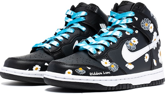 【定制球鞋】Nike Dunk High 野鶴製造 熊貓 黑標 小雛菊 情人節 復古休閒 高幫 板鞋 男款 黑白 Lookbook 【定制球鞋】Nike Dunk High 野鶴製造 熊貓 黑標 小雛菊 情人節 復古休閒 高幫 板鞋 男款 黑白