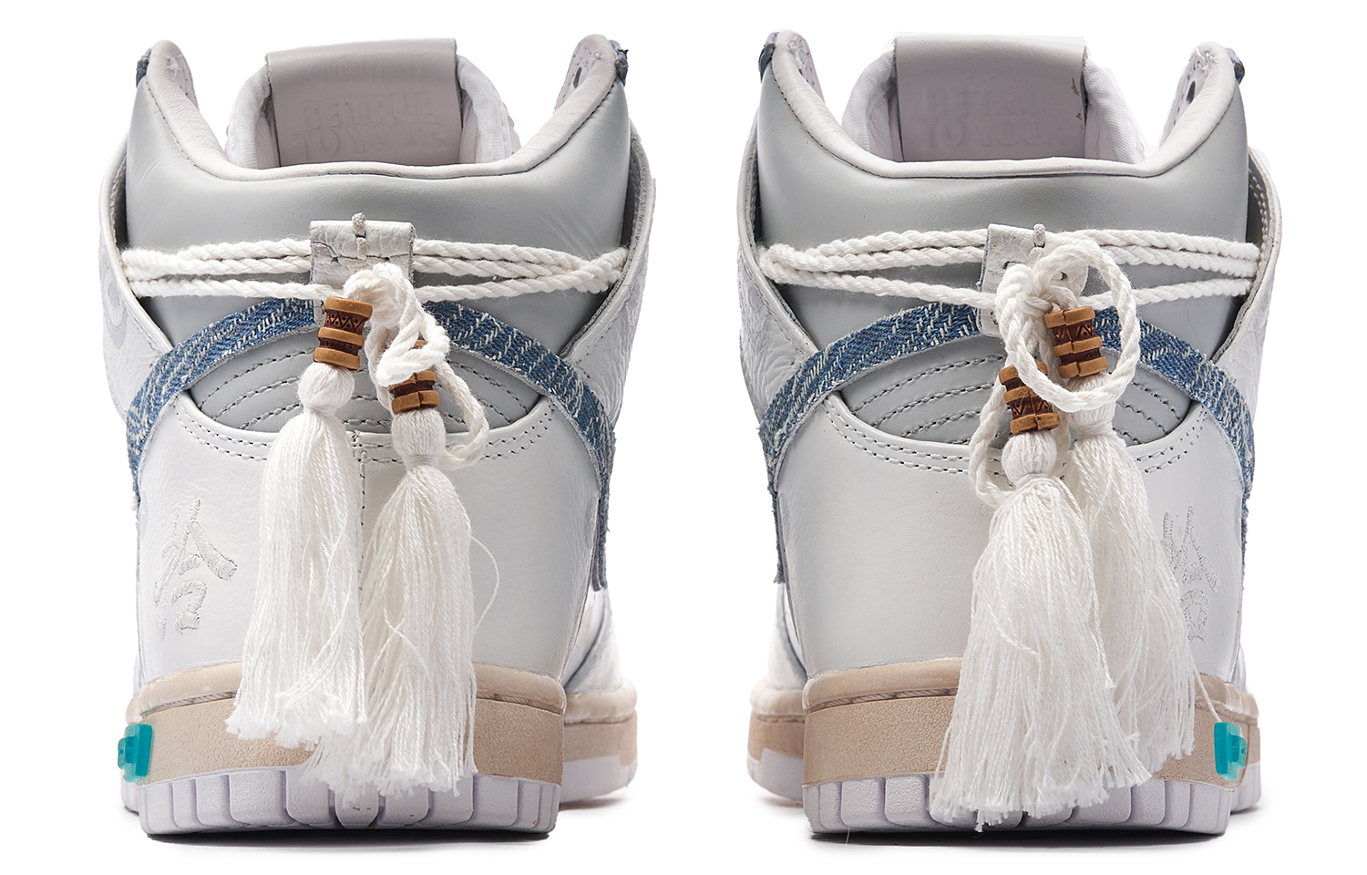 Shop 【定制球鞋】 Nike Dunk High 熊貓惡作劇 百川歸海 CNY 新年禮物 板鞋 男女同款 灰白 兔年限定