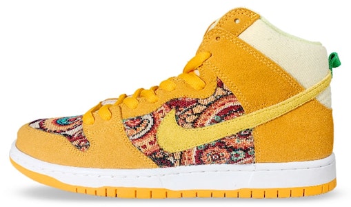 【定制球鞋】Nike Dunk High 水果系列 復古風 工裝 腰果花 貼布 菠蘿 休閒 低幫 板鞋 男女同款 黃棕 Buy 【定制球鞋】Nike Dunk High 水果系列 復古風 工裝 腰果花 貼布 菠蘿 休閒 低幫 板鞋 男女同款 黃棕