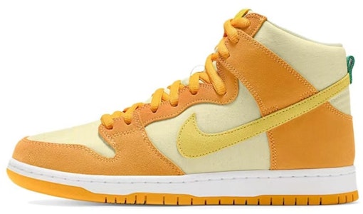 【定制球鞋】Nike Dunk High 水果系列 復古風 工裝 腰果花 貼布 菠蘿 休閒 低幫 板鞋 男女同款 黃棕 Sizing 【定制球鞋】Nike Dunk High 水果系列 復古風 工裝 腰果花 貼布 菠蘿 休閒 低幫 板鞋 男女同款 黃棕