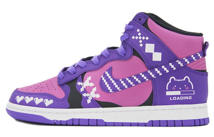 Order [定制鞋] 耐克Dunk高帮‘粉紫像素’ DV0829-500（TEAM110-电子像素兔SBOX）