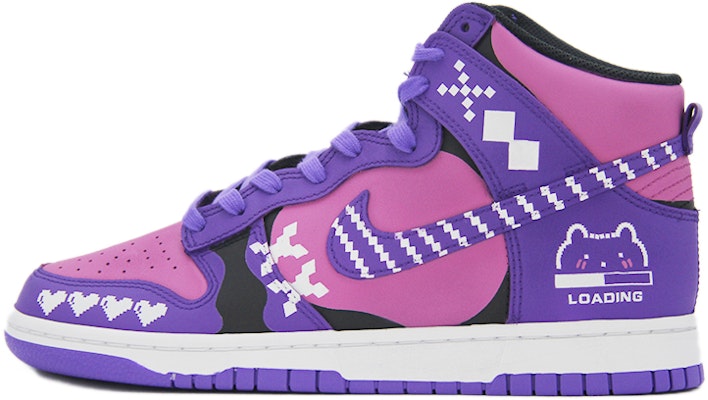 나이키 덩크 하이 "핑크 퍼플 픽셀" (커스텀) DV0829-500(TEAM110-电子像素兔SBOX) Order 나이키 덩크 하이 "핑크 퍼플 픽셀" (커스텀) DV0829-500(TEAM110-电子像素兔SBOX)