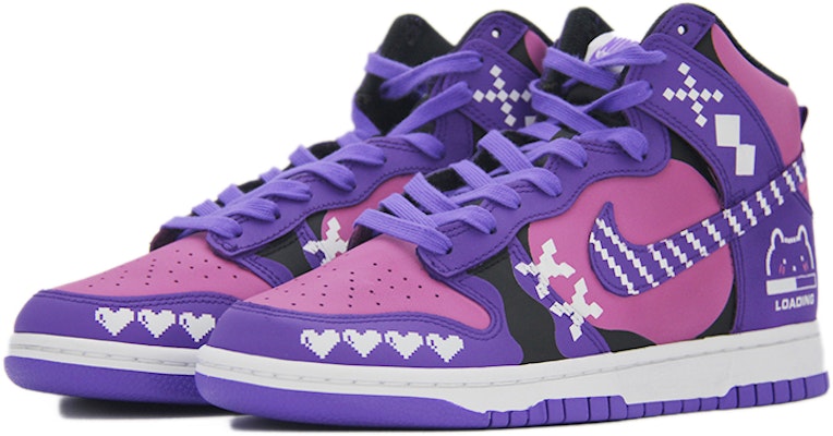 나이키 덩크 하이 "핑크 퍼플 픽셀" (커스텀) DV0829-500(TEAM110-电子像素兔SBOX) Shop 나이키 덩크 하이 "핑크 퍼플 픽셀" (커스텀) DV0829-500(TEAM110-电子像素兔SBOX)