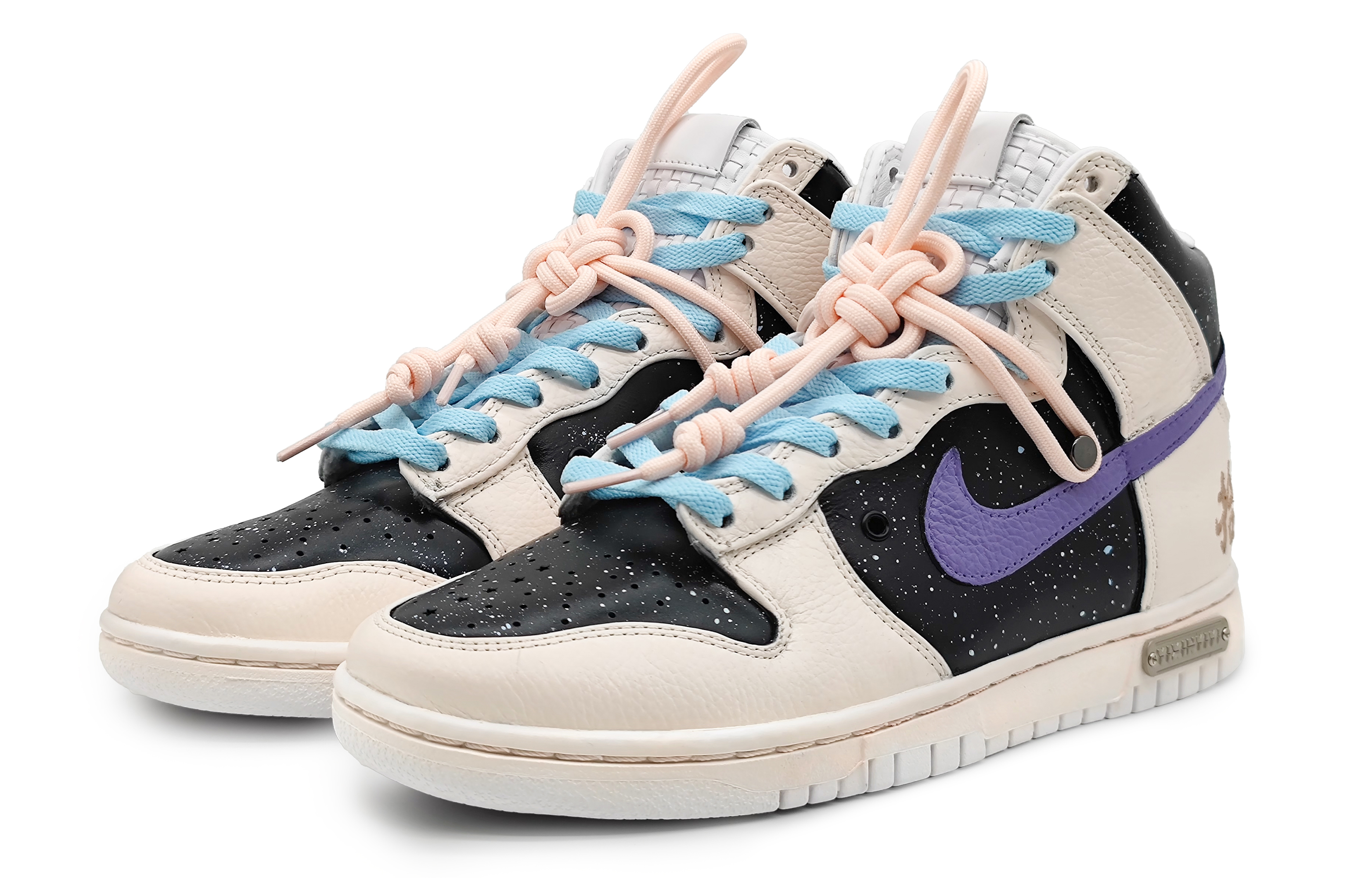 Lookbook [Kasual Custom] Nike Dunk High 'Merah Jambu Rhyme Langit Berbintang' DO2321-111(Team16-男女款粉韵星空)