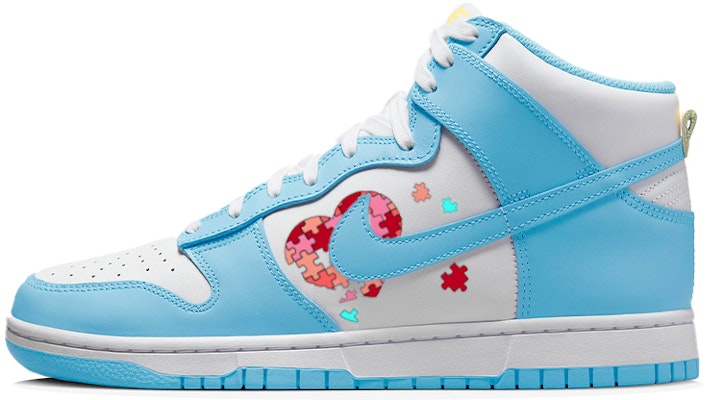 나이키 덩크 하이 '픽셀 하트 블루' (커스텀) DD1399-401(Team56-积木爱心) Buy 나이키 덩크 하이 '픽셀 하트 블루' (커스텀) DD1399-401(Team56-积木爱心)