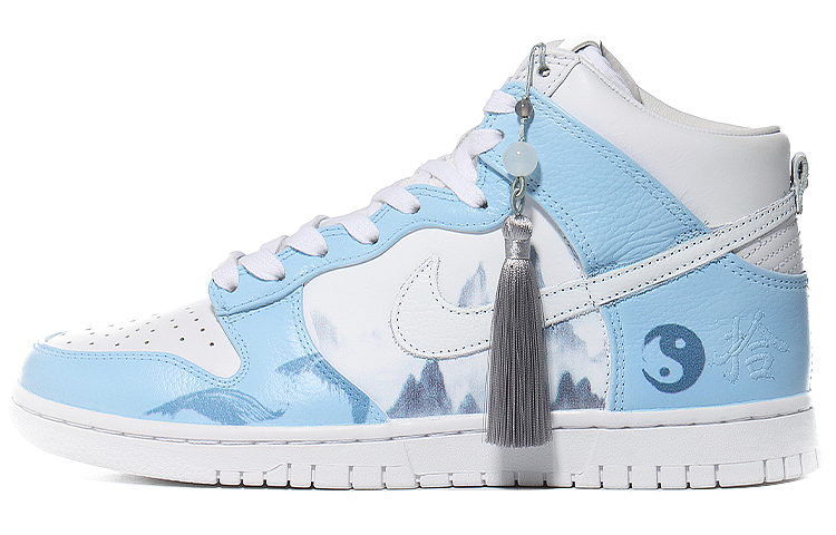 Buy [Zapatos Personalizados] Nike Dunk High 'Shi Paisaje Antiguo Chino' DO2321-111(Team10-山河古韵）