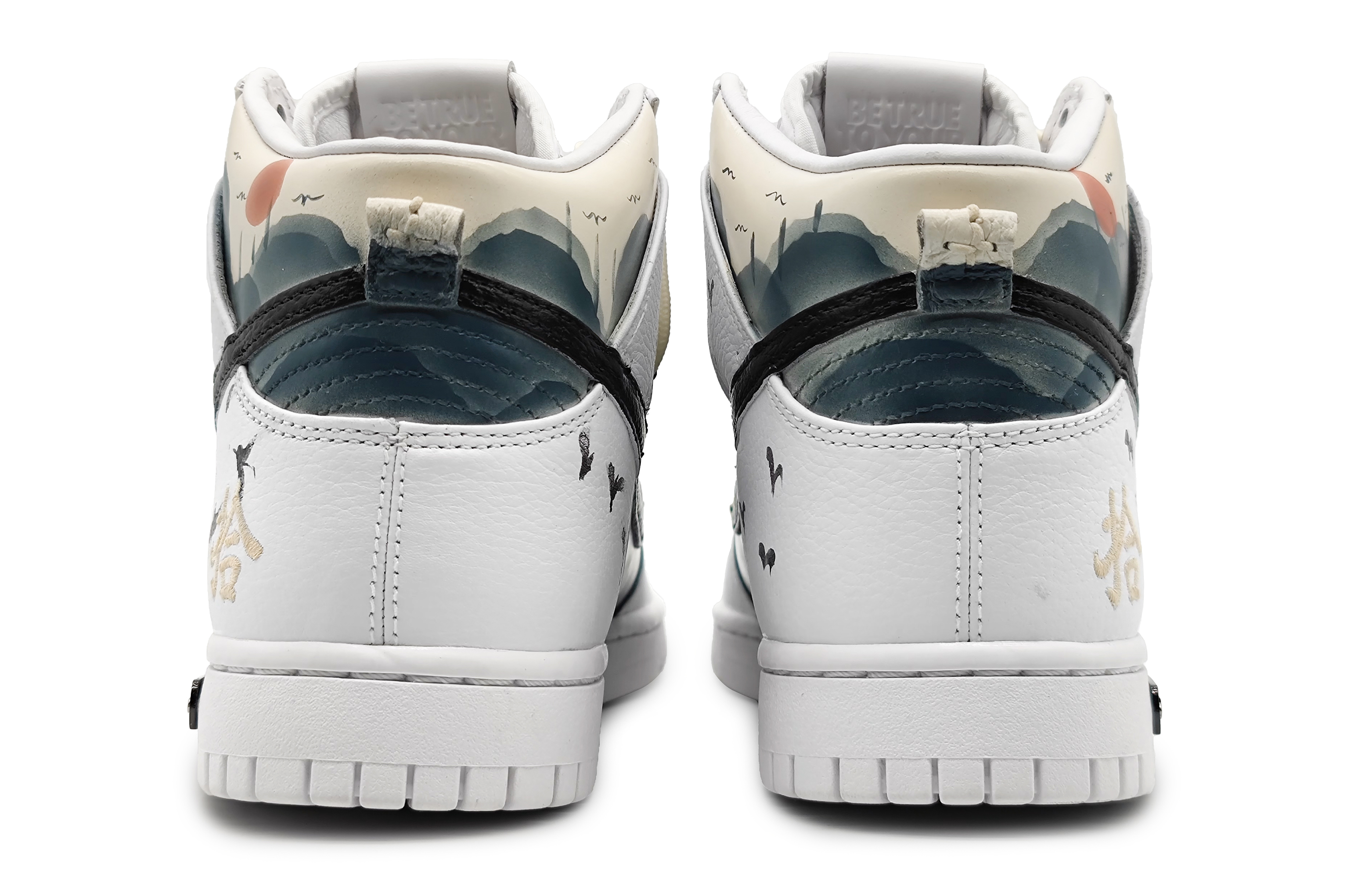 [Custom Shoes] Nike Dunk High 'Shi Ink Mountains and Flying Birds' 圖 5