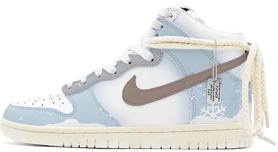 Nike Dunk High カスタム「雪国ロマンス」(ブルーホワイト) DO2321-111(TeamS-复古麻绳雪花S-BOX) Order Nike Dunk High カスタム「雪国ロマンス」(ブルーホワイト) DO2321-111(TeamS-复古麻绳雪花S-BOX)