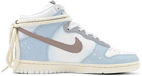 Nike Dunk High カスタム「雪国ロマンス」(ブルーホワイト) DO2321-111(TeamS-复古麻绳雪花S-BOX) Lookbook Nike Dunk High カスタム「雪国ロマンス」(ブルーホワイト) DO2321-111(TeamS-复古麻绳雪花S-BOX)