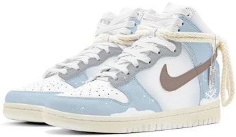 【訂製球鞋】Nike Dunk 新春禮遇 雪國之戀 特殊鞋盒 高筒 板鞋 男女款 藍白 Shop 【訂製球鞋】Nike Dunk 新春禮遇 雪國之戀 特殊鞋盒 高筒 板鞋 男女款 藍白