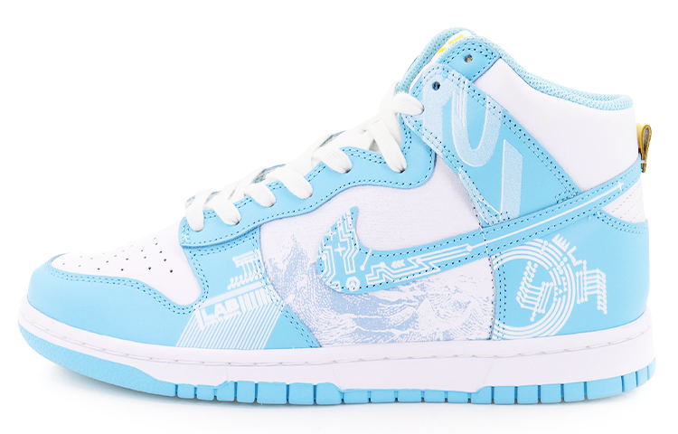 Buy 나이키 덩크 하이 "별밤 블루-화이트"(커스텀) DD1399-401(Team10-逐月计划）