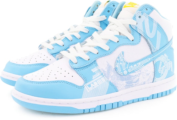 나이키 덩크 하이 "별밤 블루-화이트"(커스텀) DD1399-401(Team10-逐月计划) Lookbook 나이키 덩크 하이 "별밤 블루-화이트"(커스텀) DD1399-401(Team10-逐月计划)