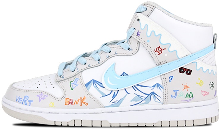 custom-shoes-nike-dunk-high-vast-grey-graffiti