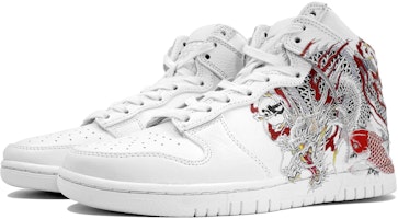 【定制球鞋】 Nike Dunk 萬花弄 白龍出海 禮盒 中國風系列 印花 時尚 潮流 舒適 百搭 休閒 簡約 運動 高幫 板鞋 男女同款 白色 Shop 【定制球鞋】 Nike Dunk 萬花弄 白龍出海 禮盒 中國風系列 印花 時尚 潮流 舒適 百搭 休閒 簡約 運動 高幫 板鞋 男女同款 白色