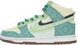 Order 【客製化球鞋】Nike Dunk High 斑駁四葉草 特殊鞋盒 高筒 板鞋 男款 黃綠