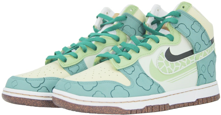 【客製化球鞋】Nike Dunk High 斑駁四葉草 特殊鞋盒 高筒 板鞋 男款 黃綠 Shop 【客製化球鞋】Nike Dunk High 斑駁四葉草 特殊鞋盒 高筒 板鞋 男款 黃綠
