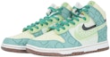 Shop 【客製化球鞋】Nike Dunk High 斑駁四葉草 特殊鞋盒 高筒 板鞋 男款 黃綠