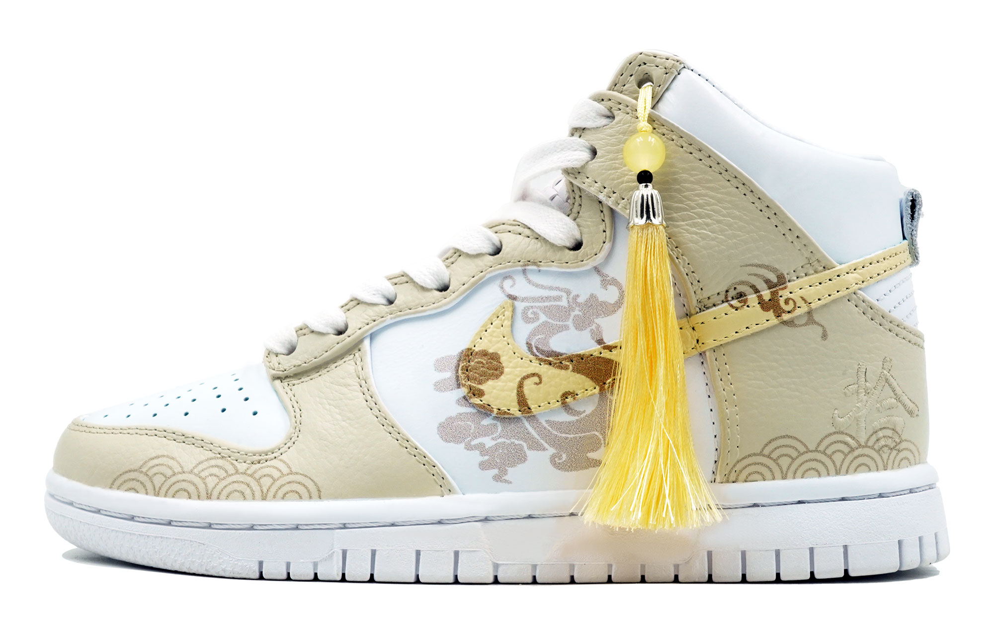 Buy [カスタムシューズ] ナイキ ダンク ハイ 'イエロー ホワイト ゴールデン ドラゴン' DO2321-111(Team113-娇若金龙)