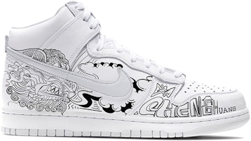 ナイキ ダンク HIGH カスタム「城隍廟」 CZ8149-101(TeamE-中国风男款城隍庙手绘黑白) Order ナイキ ダンク HIGH カスタム「城隍廟」 CZ8149-101(TeamE-中国风男款城隍庙手绘黑白)