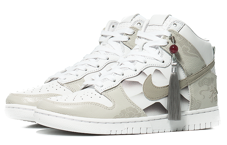 [Custom Shoes] Nike Dunk High Retro 'Ancient Landscape Hero Tassel Beige' 圖 3