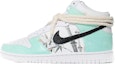 Buy 【定製球鞋】Nike Dunk High Retro 詩意古風 竹林寫意 防滑輕便 高幫 板鞋 男女同款 白綠色