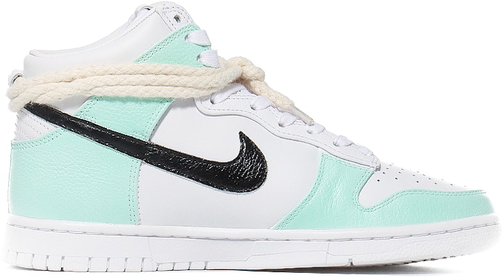 【定製球鞋】Nike Dunk High Retro 詩意古風 竹林寫意 防滑輕便 高幫 板鞋 男女同款 白綠色 Order 【定製球鞋】Nike Dunk High Retro 詩意古風 竹林寫意 防滑輕便 高幫 板鞋 男女同款 白綠色