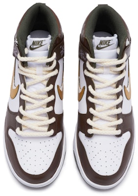 【定制球鞋】Nike Dunk High Retro 雪花 噴繪手繪 聖誕主題定制 高幫 板鞋 男款 白棕 Shop 【定制球鞋】Nike Dunk High Retro 雪花 噴繪手繪 聖誕主題定制 高幫 板鞋 男款 白棕
