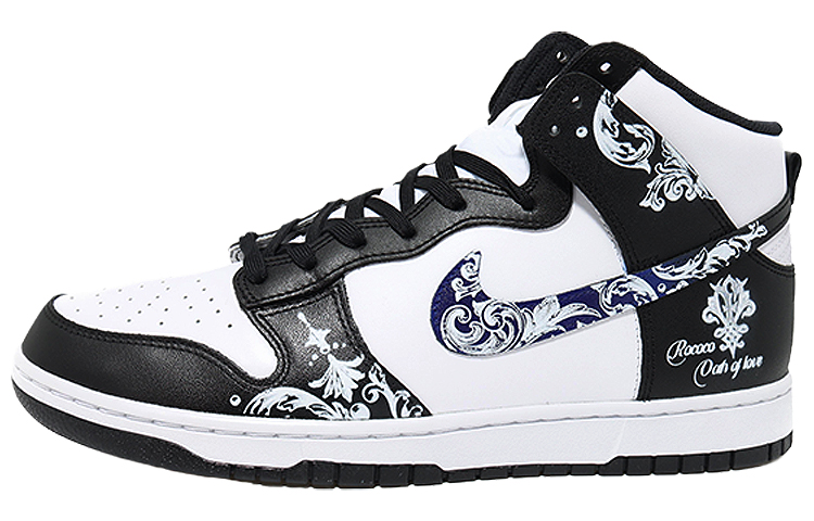 Buy 나이키 덩크 하이 레트로 '러브 오쓰 블랙 화이트' (커스텀) DD1399-105(Team10-爱之誓言)