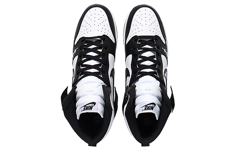 Shop 나이키 덩크 하이 레트로 '러브 오쓰 블랙 화이트' (커스텀) DD1399-105(Team10-爱之誓言)