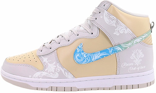 【訂製球鞋】Nike Dunk High Retro 愛之誓言 輕便防滑 高筒 滑板鞋 男款 米白 Buy 【訂製球鞋】Nike Dunk High Retro 愛之誓言 輕便防滑 高筒 滑板鞋 男款 米白