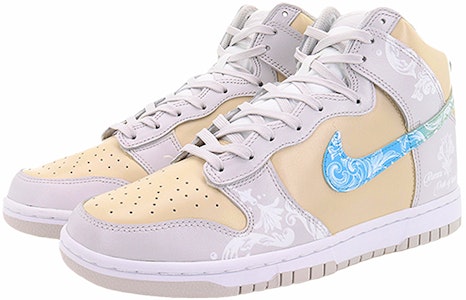 【訂製球鞋】Nike Dunk High Retro 愛之誓言 輕便防滑 高筒 滑板鞋 男款 米白 Lookbook 【訂製球鞋】Nike Dunk High Retro 愛之誓言 輕便防滑 高筒 滑板鞋 男款 米白