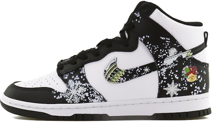 【訂製球鞋】 Nike Dunk High Retro 潮流兔年 雪花氛圍感 搖鈴響當當 復古休閒 高幫 板鞋 男款 黑白 Buy 【訂製球鞋】 Nike Dunk High Retro 潮流兔年 雪花氛圍感 搖鈴響當當 復古休閒 高幫 板鞋 男款 黑白