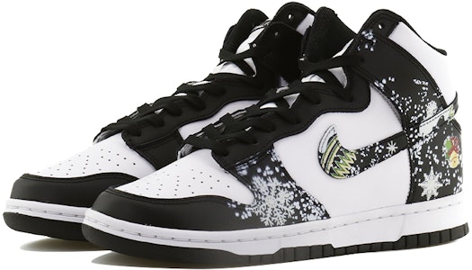 【訂製球鞋】 Nike Dunk High Retro 潮流兔年 雪花氛圍感 搖鈴響當當 復古休閒 高幫 板鞋 男款 黑白 Lookbook 【訂製球鞋】 Nike Dunk High Retro 潮流兔年 雪花氛圍感 搖鈴響當當 復古休閒 高幫 板鞋 男款 黑白