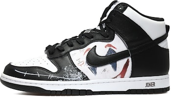 【訂製球鞋】Nike Dunk High Retro 熊貓 黑標 小丑圖案 經典電影 復古休閒 高筒 板鞋 男款 黑白 Buy 【訂製球鞋】Nike Dunk High Retro 熊貓 黑標 小丑圖案 經典電影 復古休閒 高筒 板鞋 男款 黑白