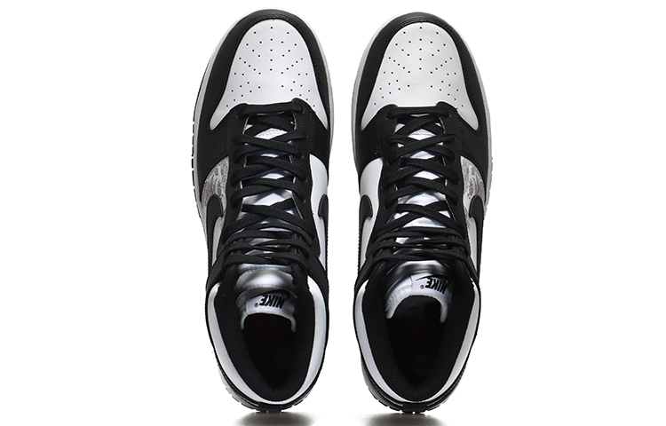 Shop 나이키 덩크 하이 레트로 "전통 검흰" (커스텀) DD1399-105(Team10-涅槃重生QD)