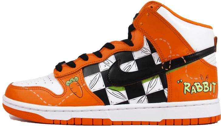 custom-shoes-nike-dunk-high-retro-year-of-the-rabbit-black-white-checkerboard