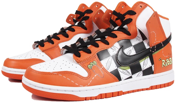 【定制球鞋】Nike Dunk High Retro CNY新年 兔年限定 黑白棋盤格 高幫 板鞋 男款 黑白 Lookbook 【定制球鞋】Nike Dunk High Retro CNY新年 兔年限定 黑白棋盤格 高幫 板鞋 男款 黑白
