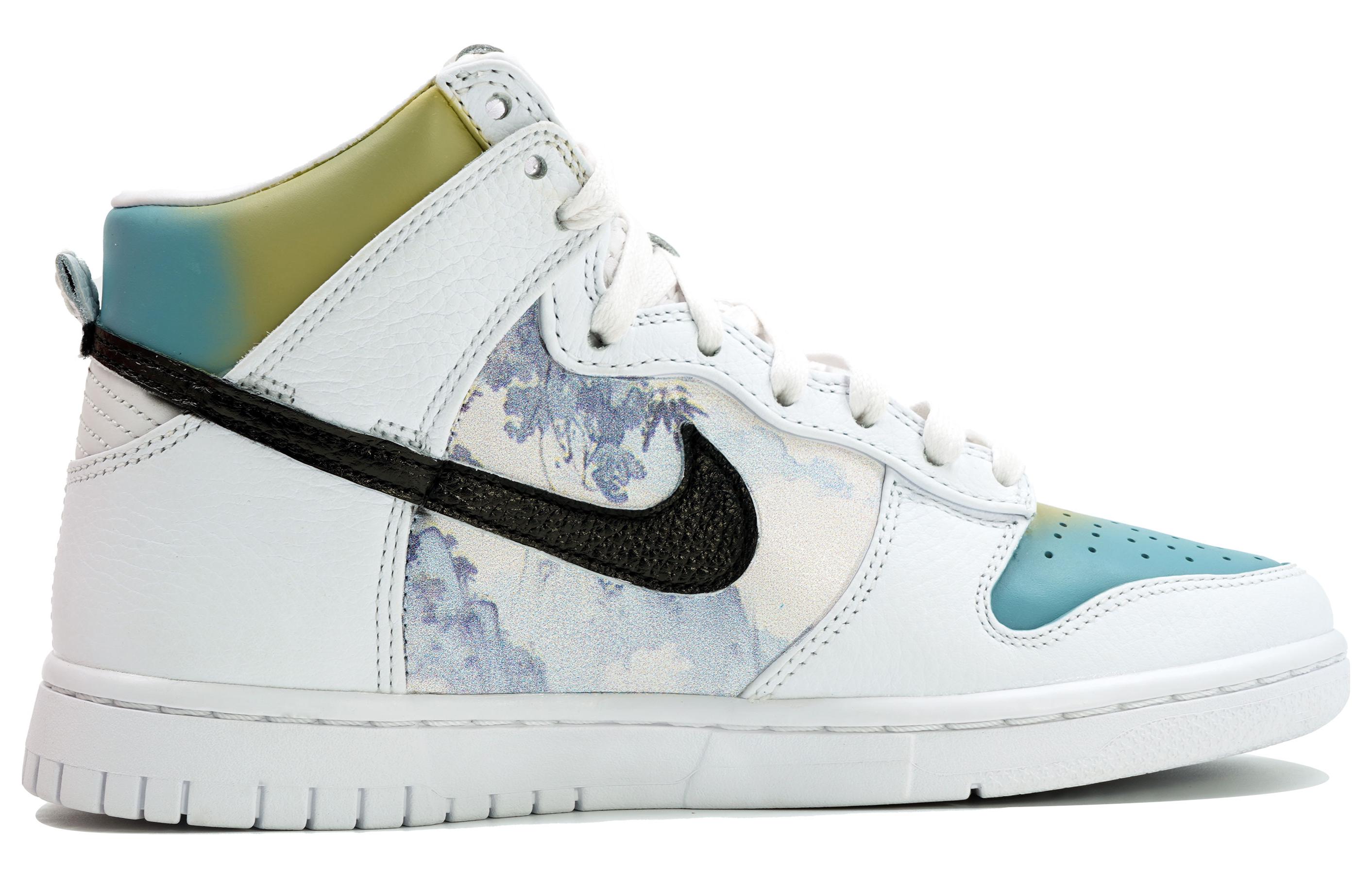 Lookbook 【定制球鞋】Nike Dunk High Retro PRM "拾" 萬花弄 山河浩蕩 禮盒 中國風系列 運動 百搭 潮流 高幫 板鞋 男女同款 白黃藍