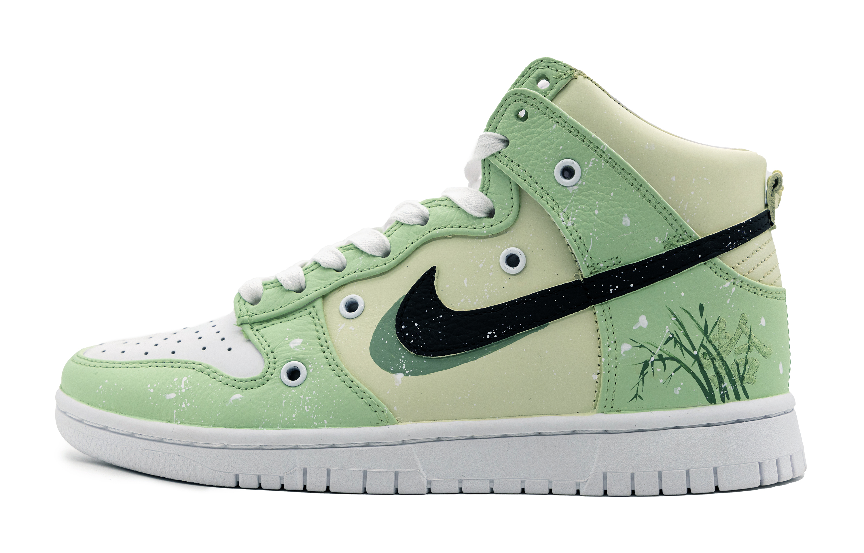 Buy [定制鞋款] 耐克Dunk High Retro PRM '黄绿竹' DO2321-111(Team51-男女同款青竹)