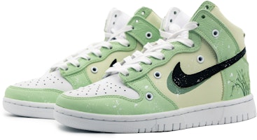 나이키 덩크 하이 레트로 프리미엄 '옐로우 그린 뱀부' DO2321-111(Team51-男女同款青竹) Lookbook 나이키 덩크 하이 레트로 프리미엄 '옐로우 그린 뱀부' DO2321-111(Team51-男女同款青竹)