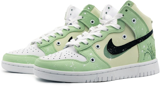 나이키 덩크 하이 레트로 프리미엄 '옐로우 그린 뱀부' DO2321-111(Team51-男女同款青竹) Lookbook 나이키 덩크 하이 레트로 프리미엄 '옐로우 그린 뱀부' DO2321-111(Team51-男女同款青竹)