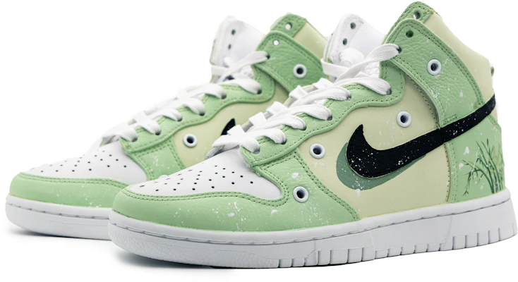 【客製球鞋】Nike Dunk High Retro PRM 國風國潮 青竹 高筒 板鞋 男女款 黃綠 Lookbook 【客製球鞋】Nike Dunk High Retro PRM 國風國潮 青竹 高筒 板鞋 男女款 黃綠