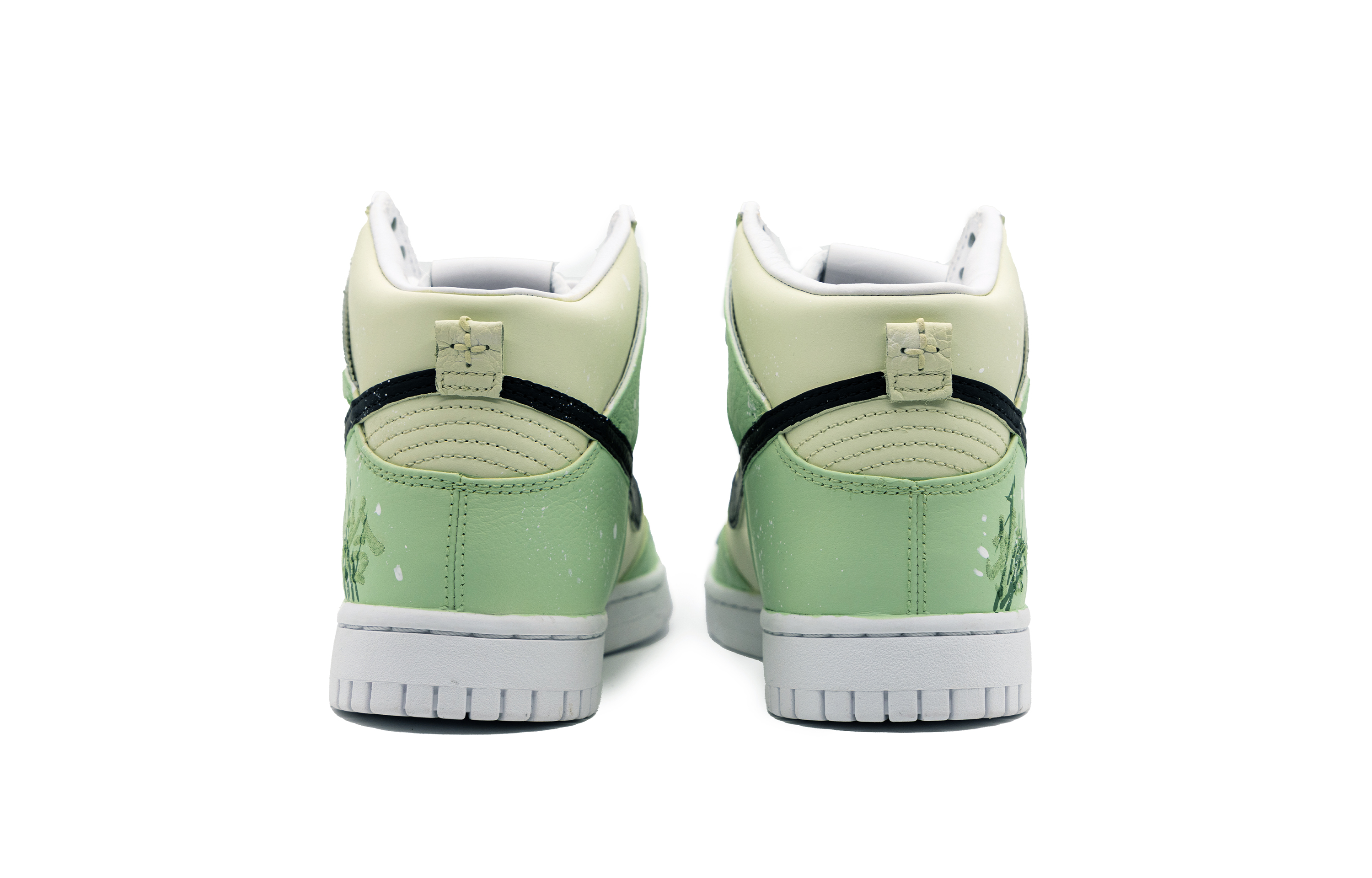 Shop [定制鞋款] 耐克Dunk High Retro PRM '黄绿竹' DO2321-111(Team51-男女同款青竹)