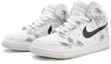 Lookbook 【訂製球鞋】 Nike Dunk High SP "Pure Platinum" 中國風 水墨丹青 高幫 板鞋 男女同款 黑白