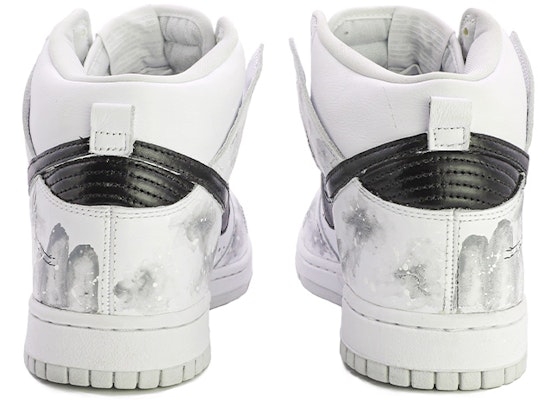 【訂製球鞋】 Nike Dunk High SP "Pure Platinum" 中國風 水墨丹青 高幫 板鞋 男女同款 黑白 Shop 【訂製球鞋】 Nike Dunk High SP "Pure Platinum" 中國風 水墨丹青 高幫 板鞋 男女同款 黑白