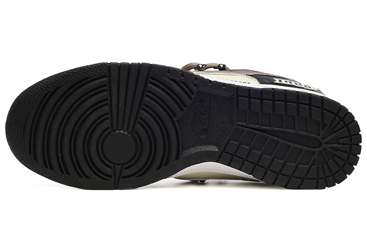 Purchase [Sepatu Custom] Nike Dunk Low 1980 'Hitam Coklat Deconstructed' DJ6188-002(TeamE-男款1980皮贴黑棕)