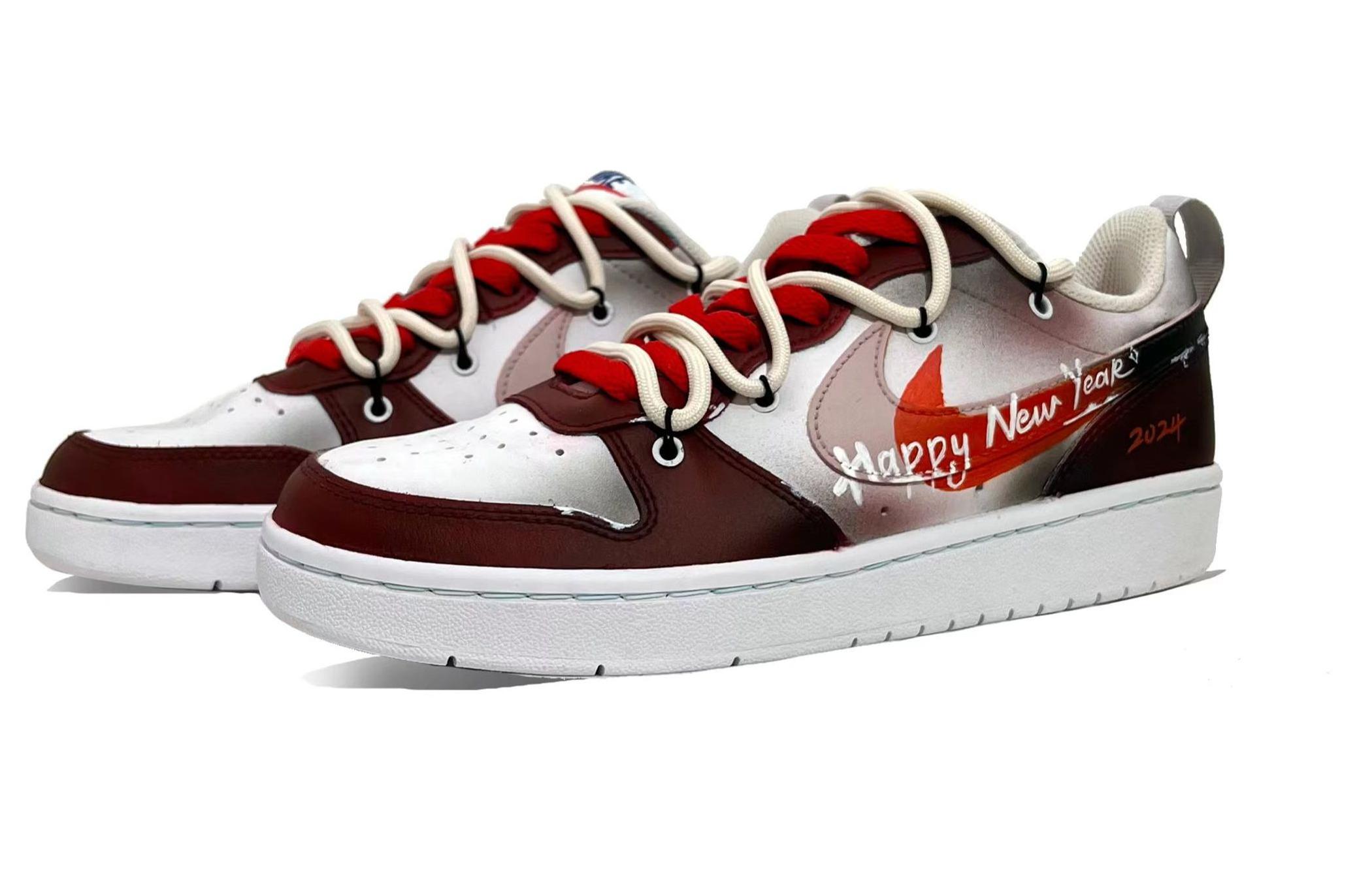 Shop [定制鞋] 耐克 Dunk Low 2 '春节红白' BQ5448-100(Team61-2024)