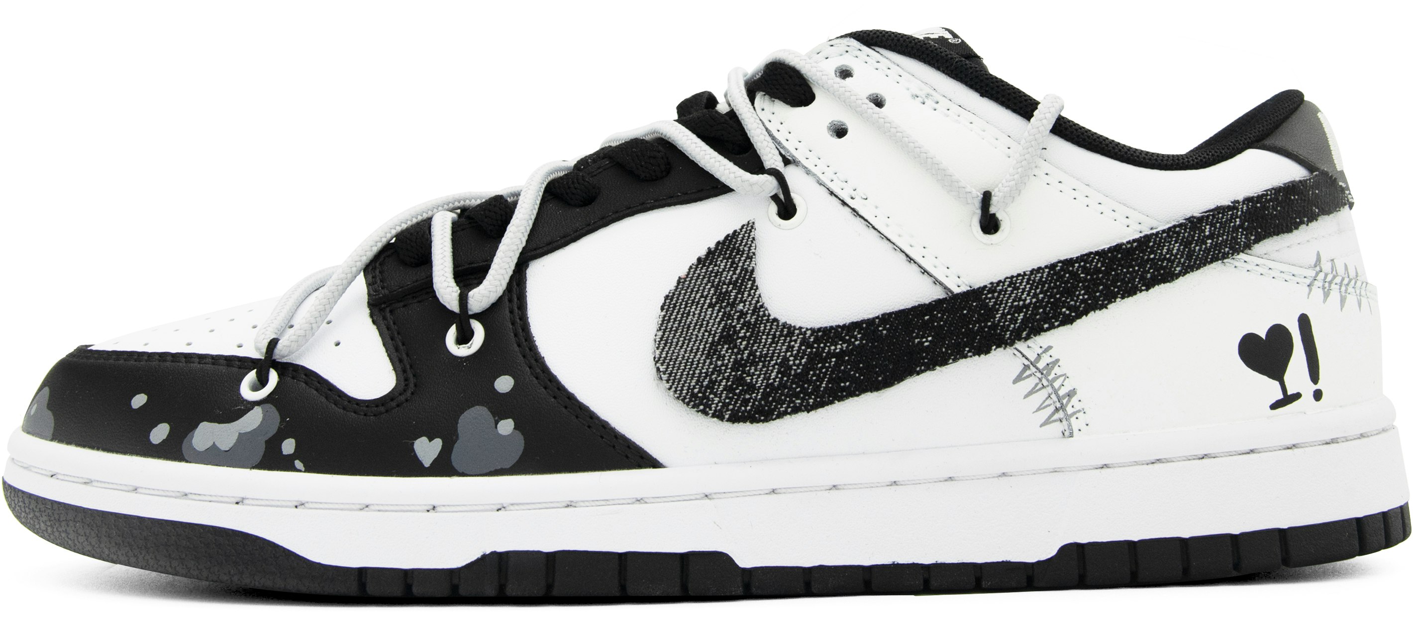 custom-shoes-nike-dunk-low-50-shades-of-black-graffiti